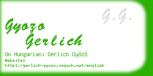 gyozo gerlich business card